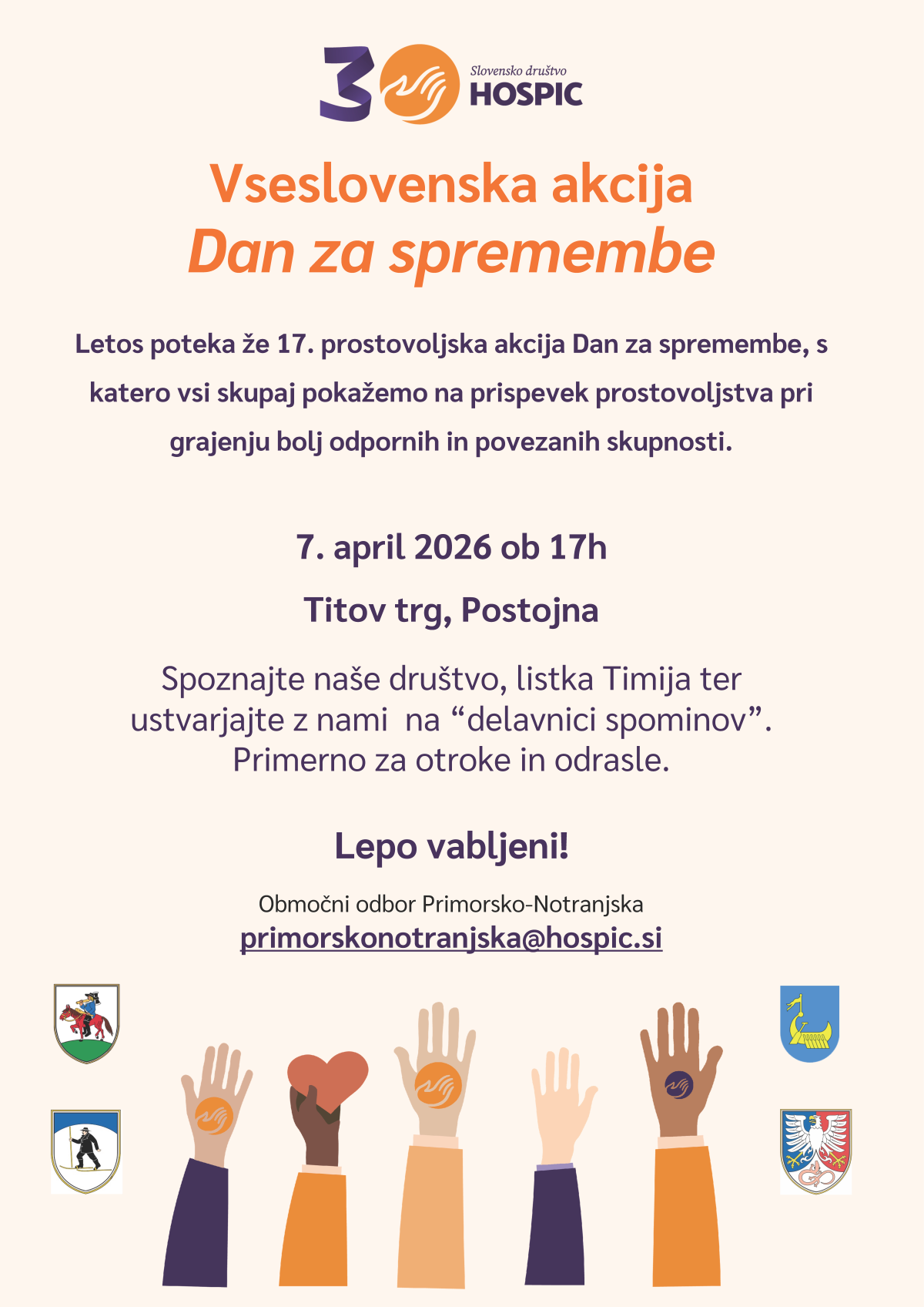 Vabilo Dan za spremembe 7.4.26